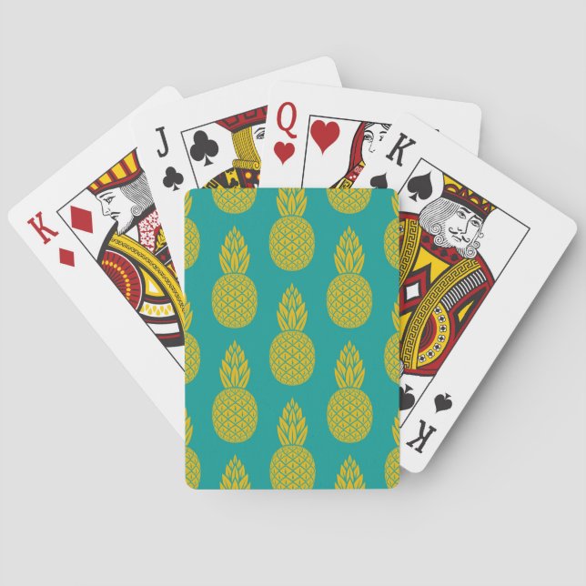 Pineapple Tropical Fruit Playing Cards (Back)
