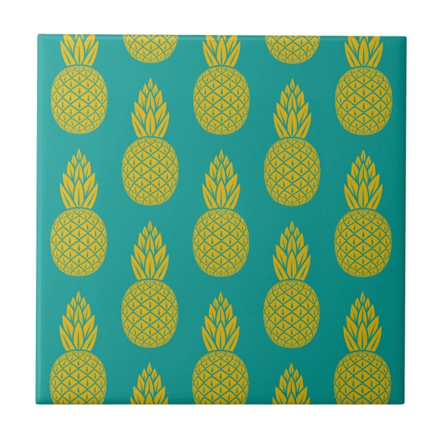 Pineapple Tropical Fruit Tile (Front)