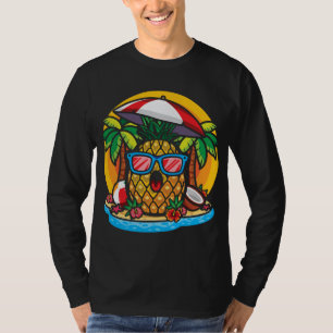 Pineapple Tropical Hawaiian Pineapple Lover Sungla T-Shirt