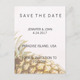 Pineapple Tropical Save the Date Cards