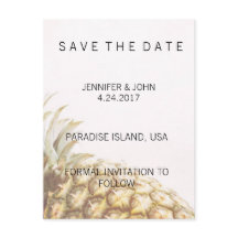 Pineapple Tropical Save the Date Cards