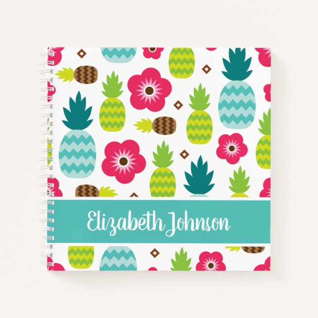 Pineapple Tropical Summer Notebook (Front)