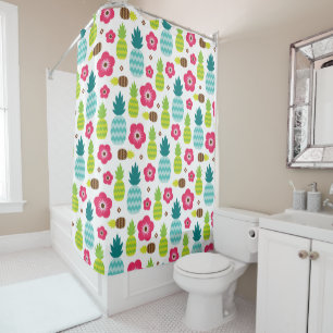 Pineapple Tropical Summer Shower Curtain
