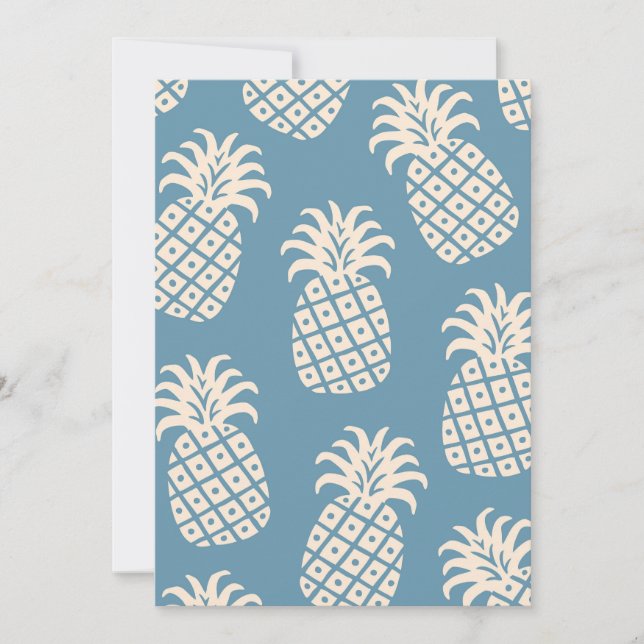 Pineapple Twist Tropical Design Invitation (Front)