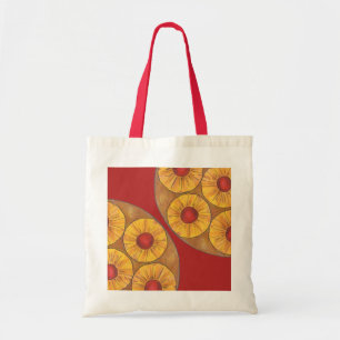 Pineapple Upside Down Cake Cherry Foodie Tote Bag