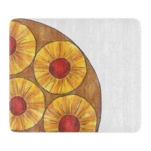 Pineapple Upside Down Cake Kitchen Cutting Board