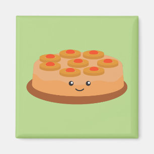Pineapple Upside Down Cake Magnet