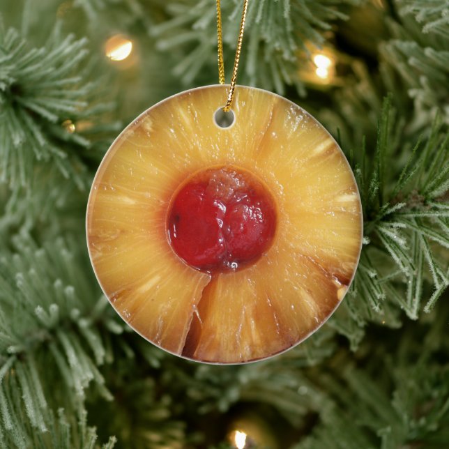 Pineapple Upside Down Cake Pineapple Ceramic Tree Decoration (Tree)