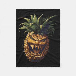 Pineapple Vampire Sticker  Fleece Blanket