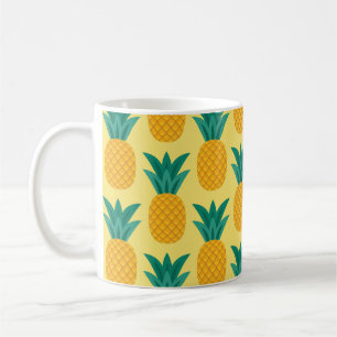 Pineapple Vintage: Fruitful Pattern Delight. Coffee Mug