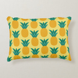 Pineapple Vintage: Fruitful Pattern Delight. Decorative Cushion