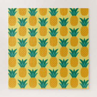 Pineapple Vintage: Fruitful Pattern Delight. Jigsaw Puzzle
