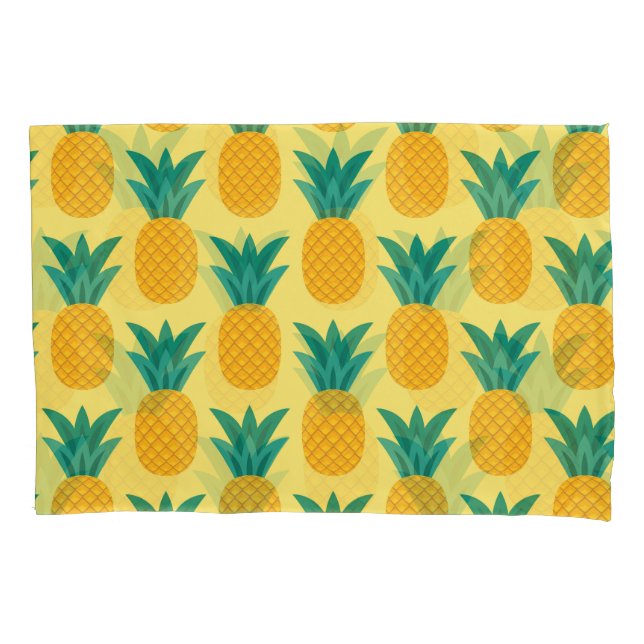 Pineapple Vintage: Fruitful Pattern Delight. Pillowcase (Front)