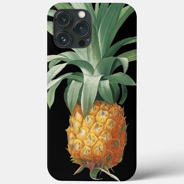 Pineapple Vintage Tropical Botanical Case-Mate iPhone Case (Back)