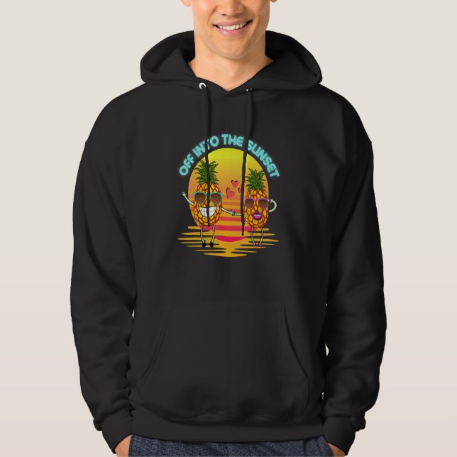 Pineapple w Sunglasses Hoodie (Front)