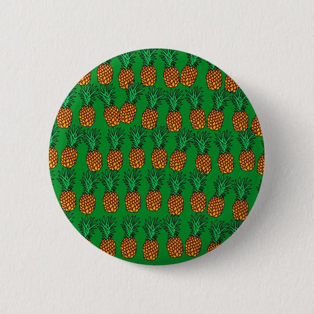 Pineapple Wallpaper 6 Cm Round Badge (Front)