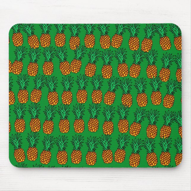 Pineapple Wallpaper Mouse Mat (Front)
