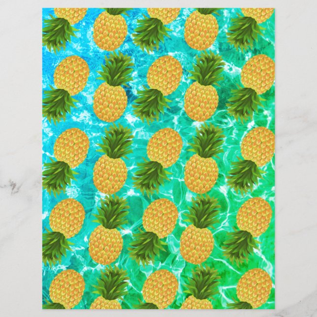 Pineapple Water Paper Sheet (Front)