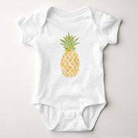 Pineapple Watercolor Baby Clothing