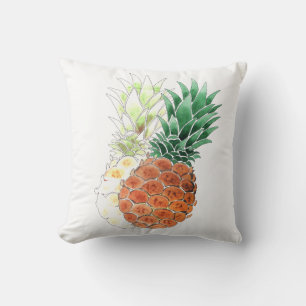 Pineapple, watercolor . cushion
