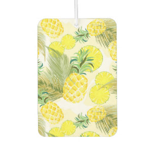 Pineapple Watercolor Fresh Summer Pattern Car Air Freshener