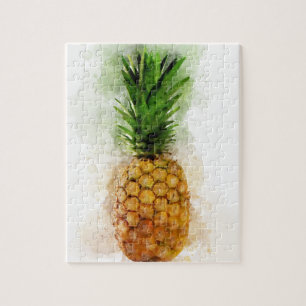 Pineapple Watercolor Jigsaw Puzzle