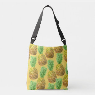 Pineapple watercolor pattern crossbody bag