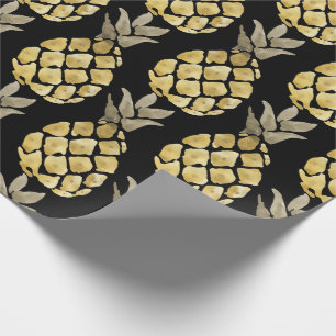 Pineapple Watercolor Stencil Country Wrapping Wrapping Paper