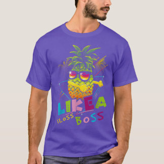 Pineapple Wear Sunglasses Floss Like A Boss Christ T-Shirt
