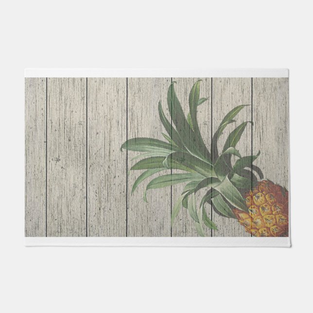 Pineapple Welcome Mat, Pineapple Lover Gift Doormat (Front)