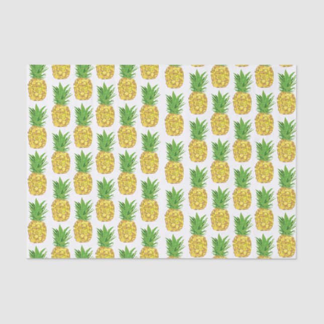 Pineapple White Tissue Paper (Front)