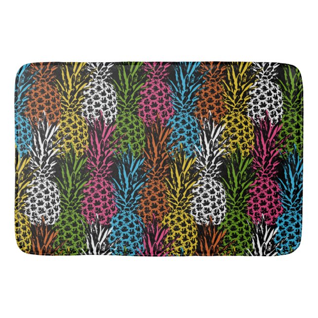 Pineapple Wild and Sweet Bath Mat (Front)