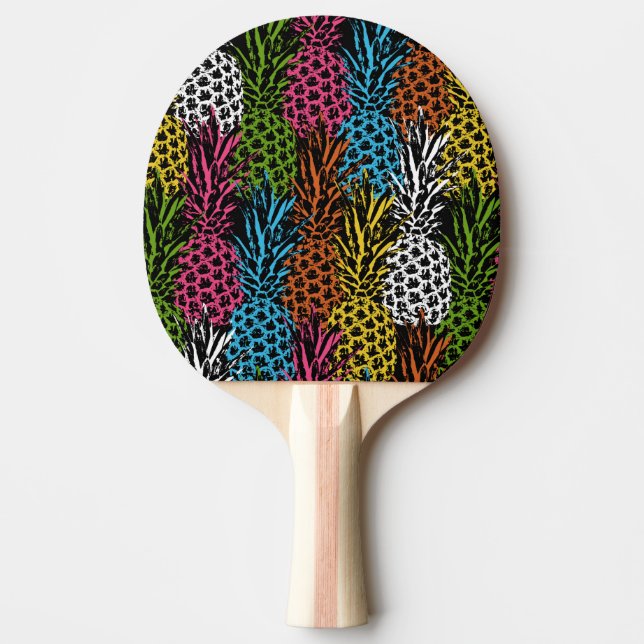 Pineapple Wild and Sweet Ping Pong Paddle (Front)