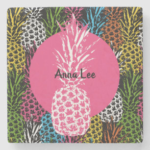 Pineapple Wild and Sweet Stone Coaster