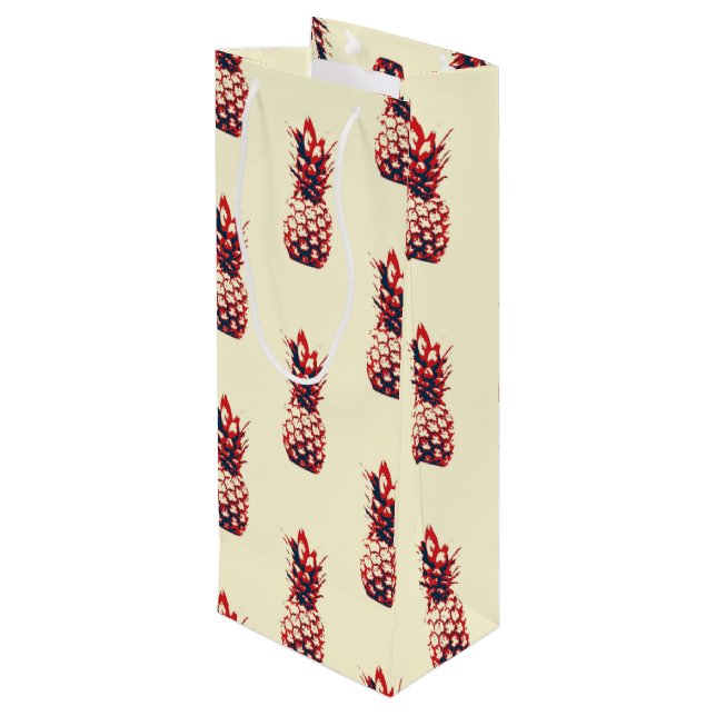 Pineapple Wine Gift Bag (Back Angled)