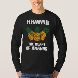 Pineapple Women Men Hawaiian Aloha Tropical Honolu T-Shirt