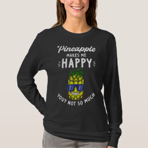 Pineapple Women Men Hawaiian Aloha Tropical Honolu T-Shirt