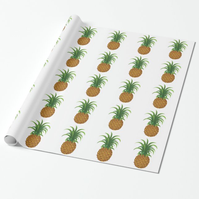 Pineapple Wrapping Paper (Unrolled)