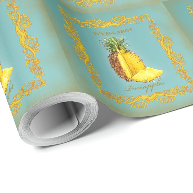 PINEAPPLE ~ Wrapping Paper (Roll Corner)