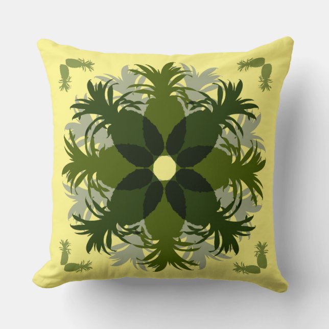 PINEAPPLE WREATH PATTERN CUSHION (Front)