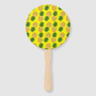 Pineapple Yellow Hand Fan