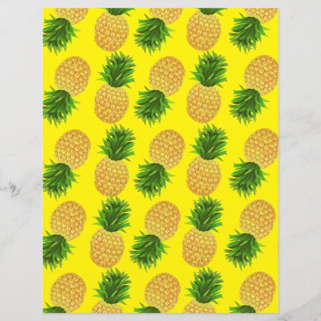 Pineapple Yellow Paper Sheet (Front)