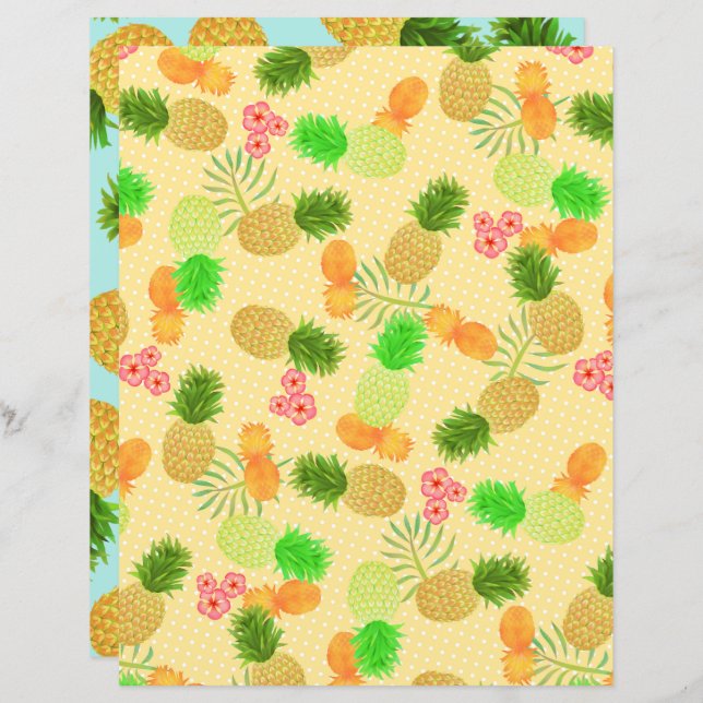 Pineapple Yellow Polka Dot (Front/Back)