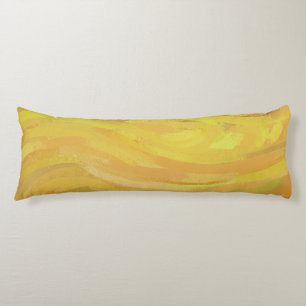 Pineapple Yellow Swirl Body Cushion
