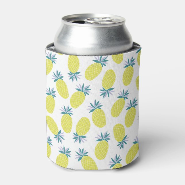 Pineapple Yummy Yellow Summer Fruit Can Cooler (Can Front)
