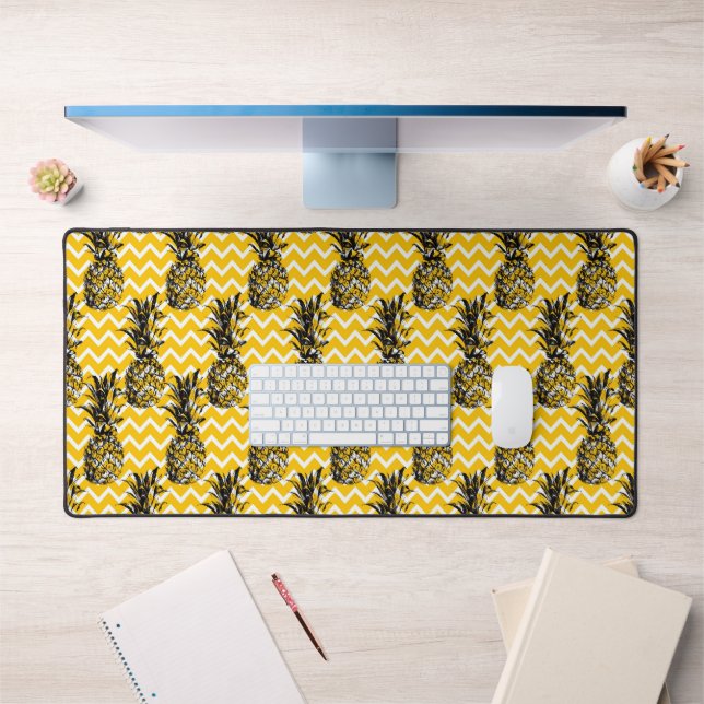 Pineapple Zigzags Desk Mat (Office 1)