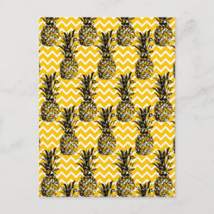 Pineapple Zigzags Postcard