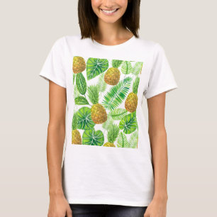 Pineapples and tropical leaves T-Shirt