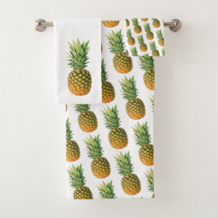 Pineapples Bath Towel Set