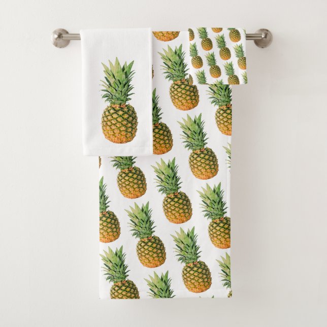 Pineapples Bath Towel Set (Insitu)